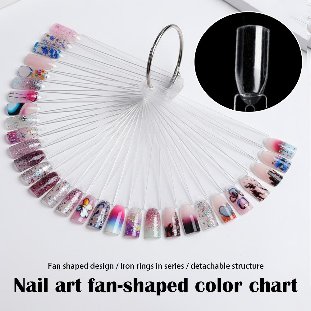 Color Checker Card - 50 Tips de Muestras de Uñas