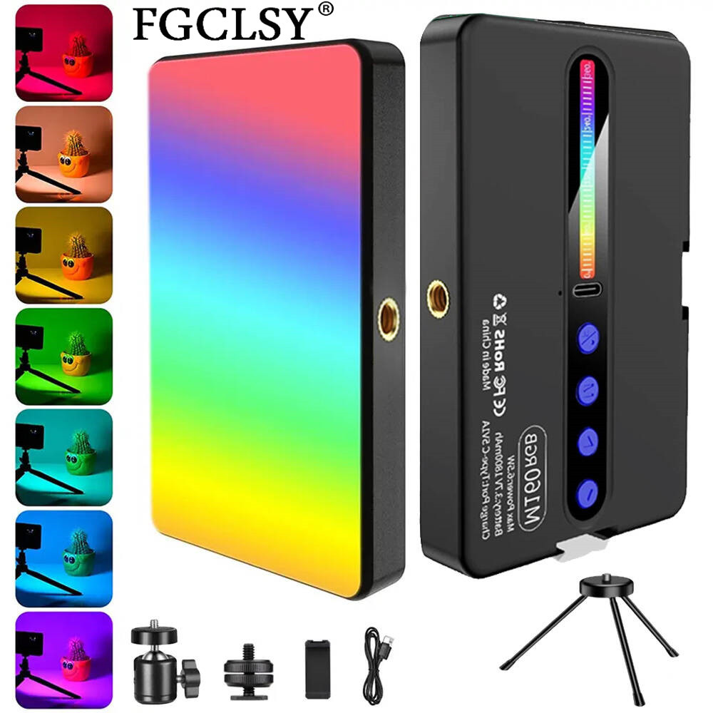 Video Led Light Panel - Luz LED RGB para cámara, Kit