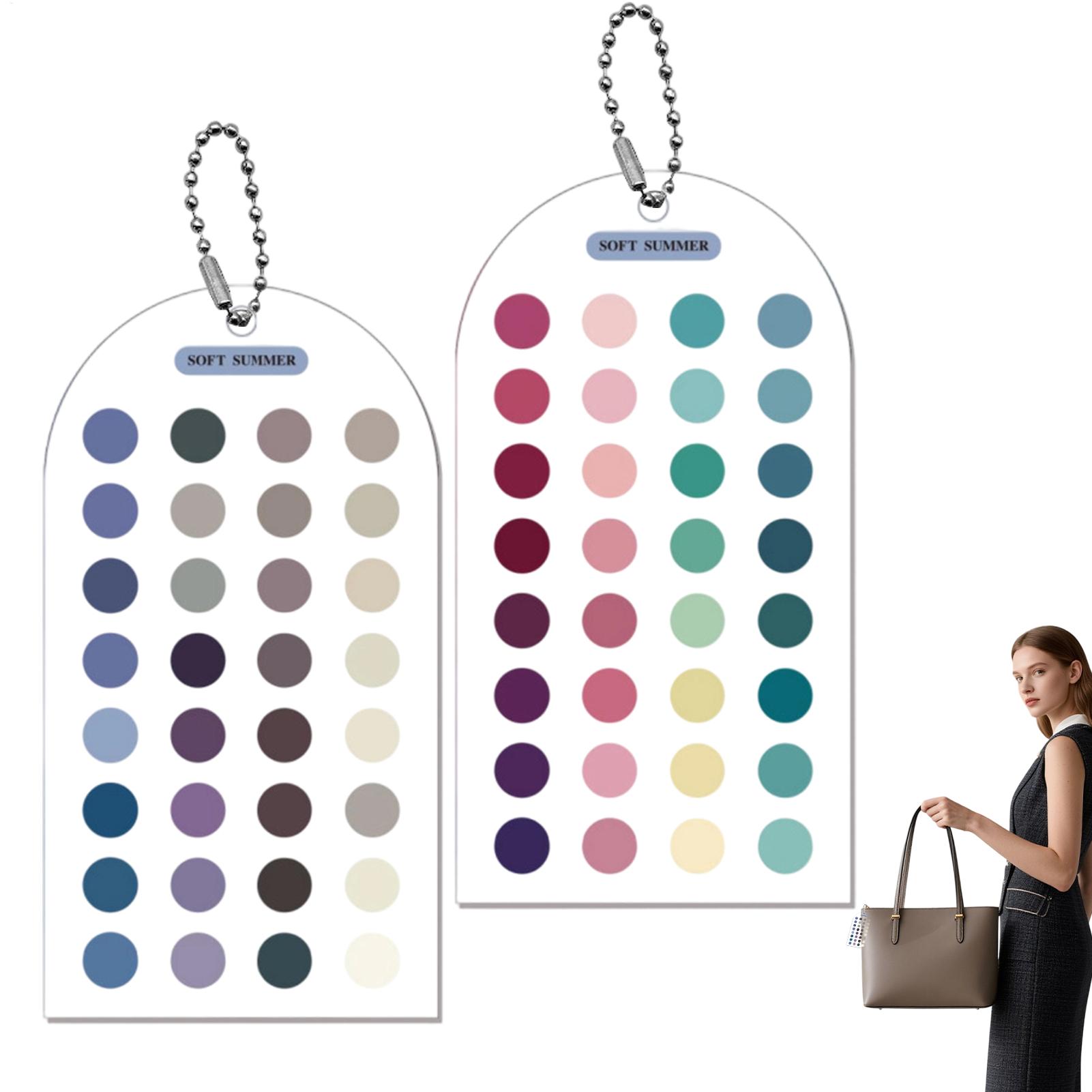 Color Checker Card - 2 Tarjetas de Colores Suaves para
