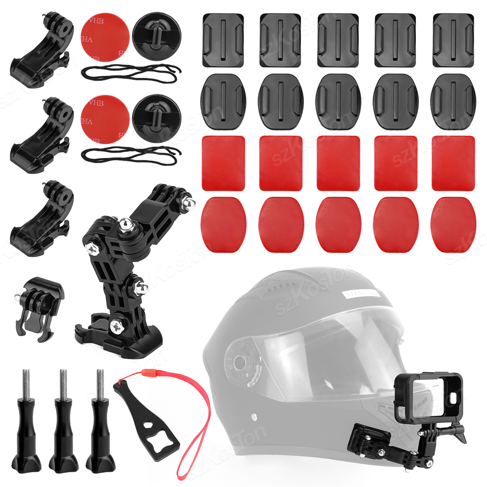 Gopro Action Camera Hero 12 Black - Kits de montaje de barbilla para