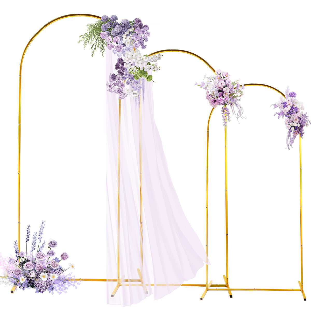 Backdrop Stand Kit - Paquete de 3 kits de arco