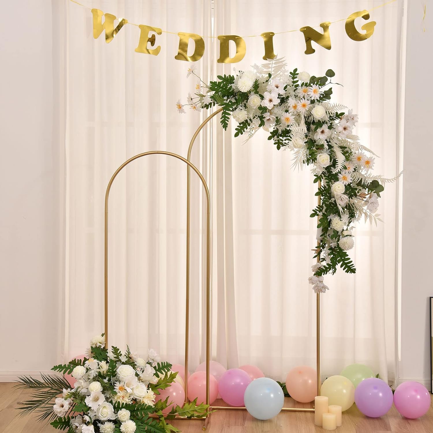 Soporte de Boda con Arco Dorad - Backdrop Stand Kit reseña y precio
