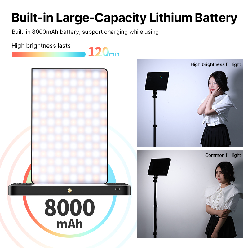 Ulanzi LT003 15W RGB luz de ví - Video Led Light Panel reseña y precio
