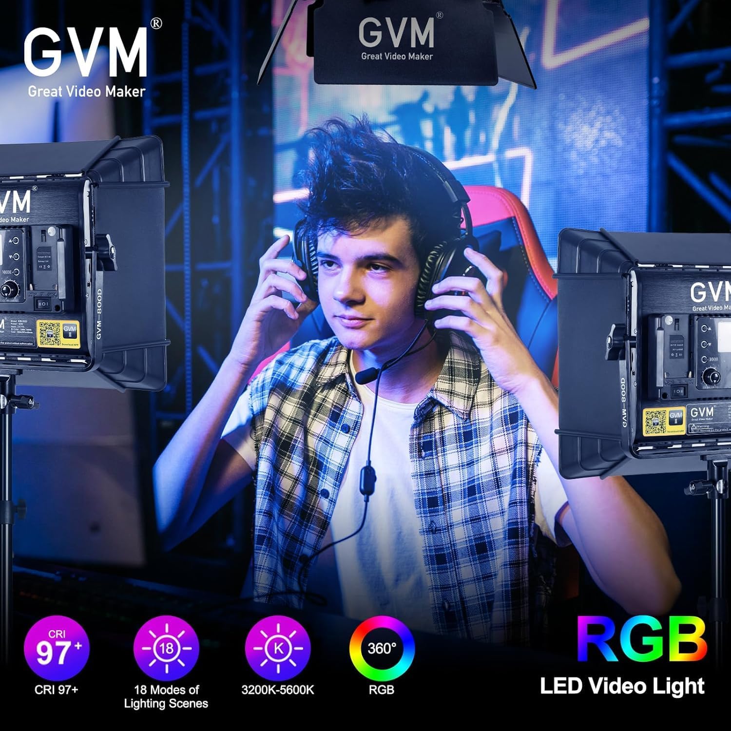 Kit de Iluminación LED RGB par - Video Led Light Panel reseña y precio