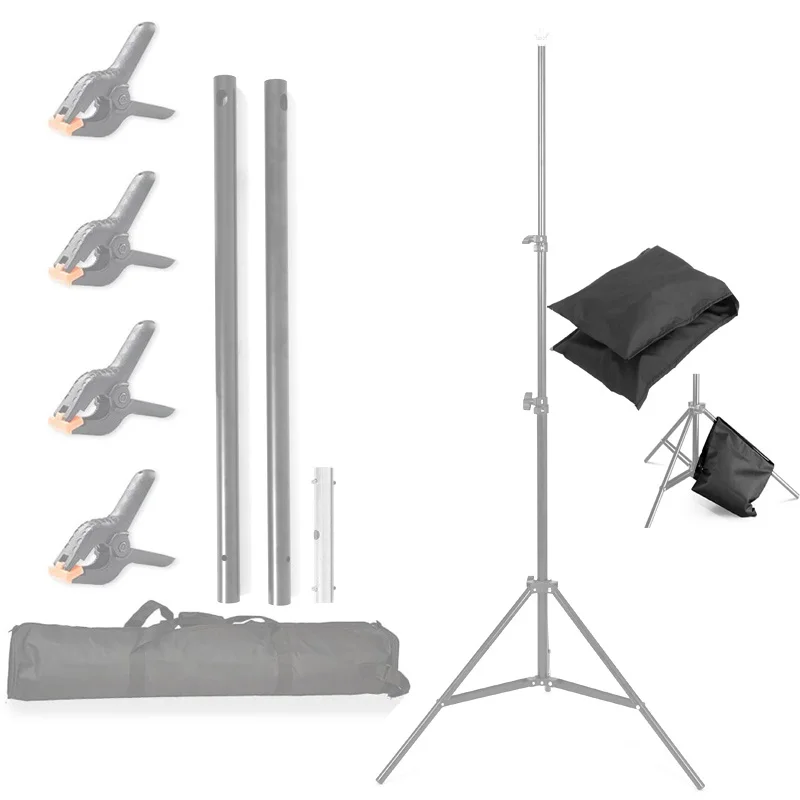 Lightdow-bolsas de tela de pes - Backdrop Stand Kit reseña y precio
