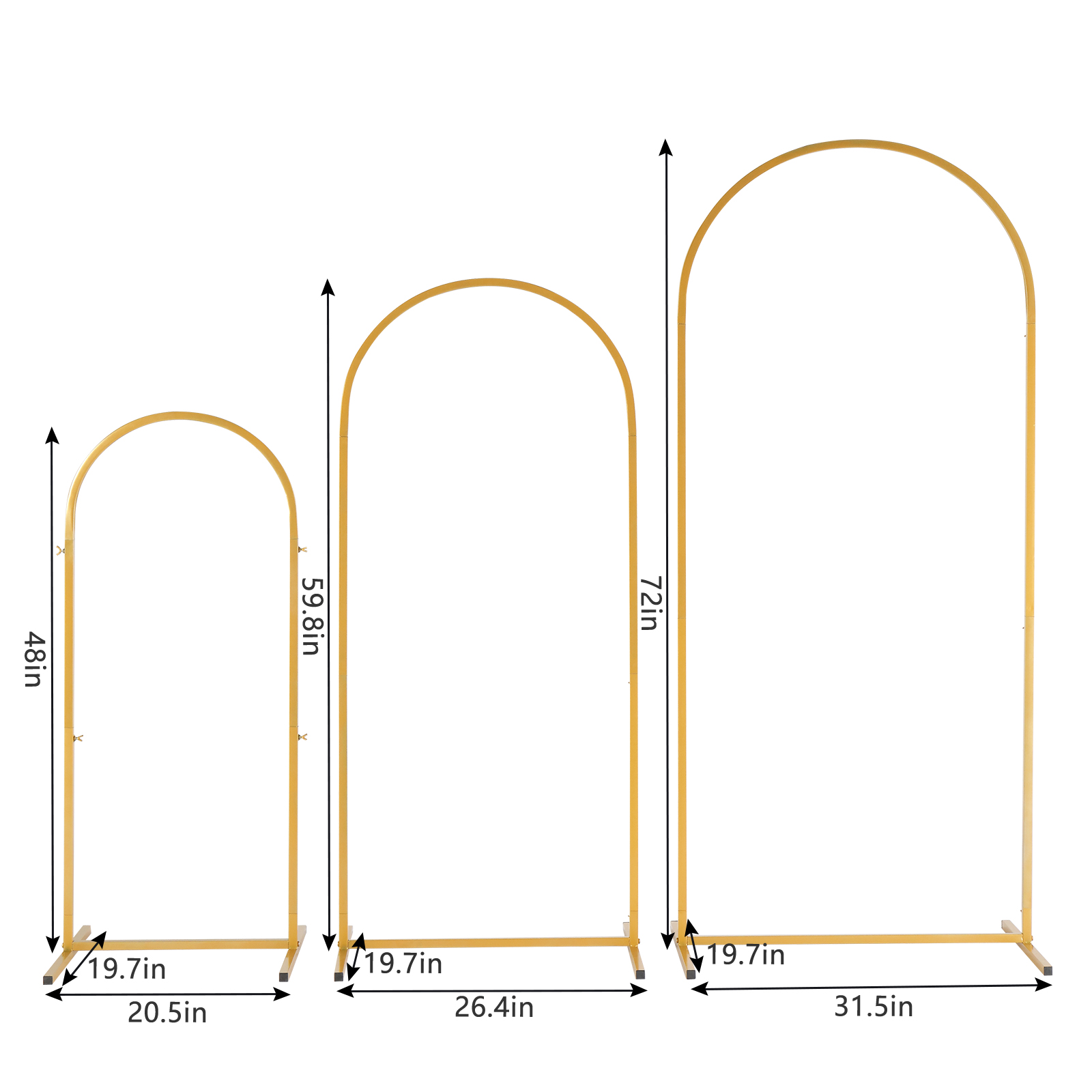 Paquete de 3 arcos metálicos d - Backdrop Stand Kit reseña y precio