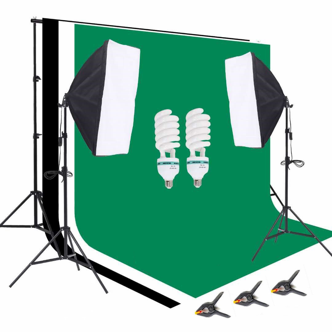 Equipo de estudio fotográfico: - Backdrop Stand Kit reseña y precio