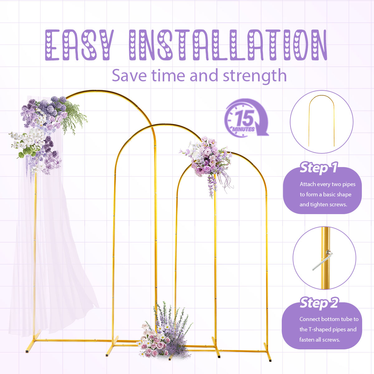 Paquete de 3 kits de arco de m - Backdrop Stand Kit reseña y precio